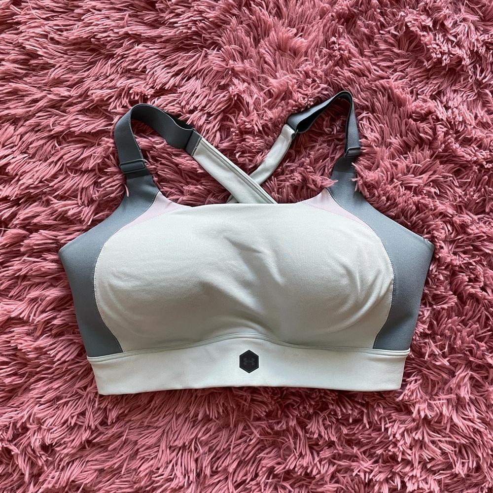 UNDER ARMOUR blue rush high support sports bra